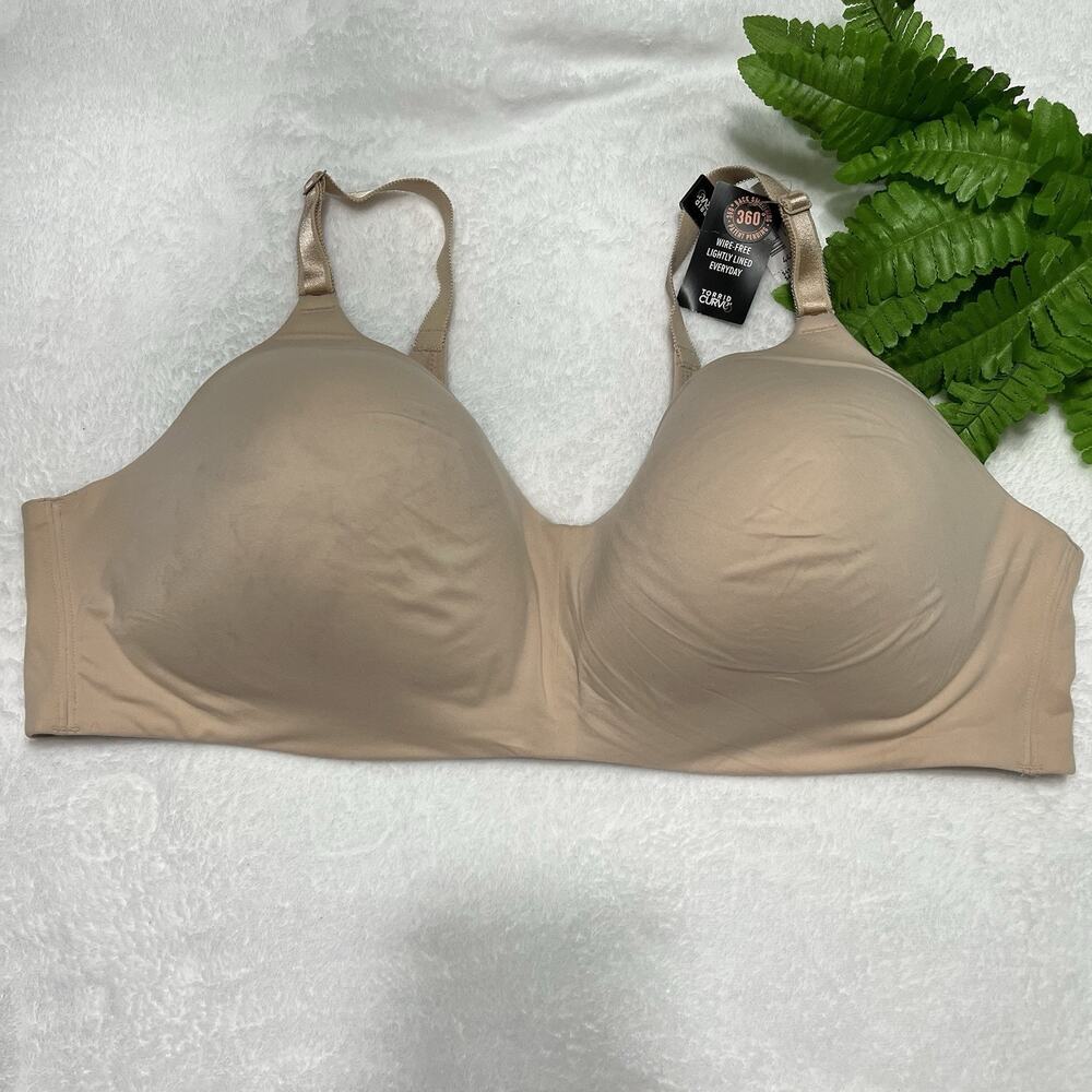 Torrid Curve 360 Dream Wire Free Lightly Lined Everyday Bra Size 44D Beige New